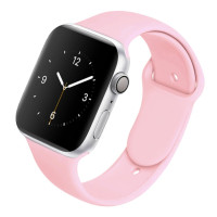 Силиконовый ремешок для Apple Watch Series 38/40 mm (Розовый / Lite Pink)