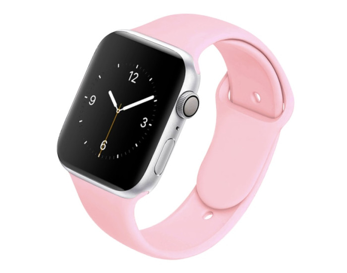 Силиконовый ремешок для Apple Watch Series 38/40 mm (Розовый / Lite Pink)