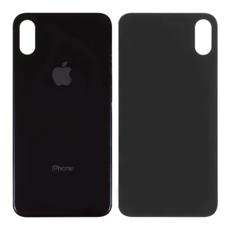 Задняя панель корпуса для iPhone XS Max, стекло камеры, черная