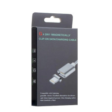 Кабель USB Data G4 magnetic Lightning, grey