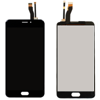 Дисплей с сенсорным экраном (модуль) Meizu M5 Note, M621H, черный, переклейка (Класс А)