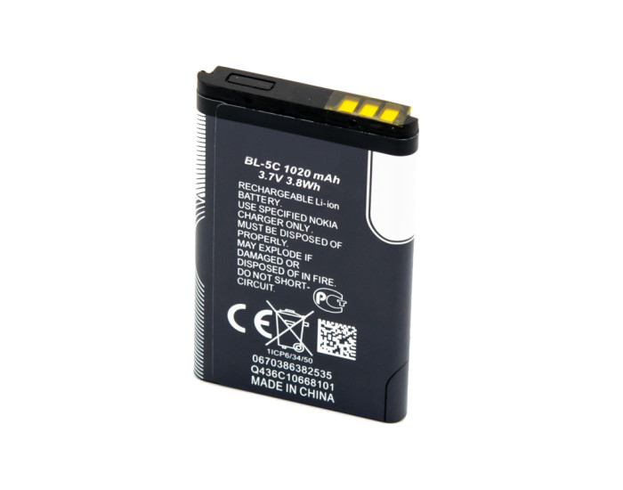 Аккумулятор Original Quality Nokia BL-5C 1100, 1101, 1110, 1280, 1600, 1616, 2310, 2323, 1040 mAh