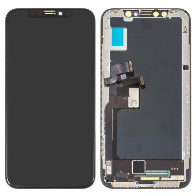 Дисплей з сенсорним екраном (модуль) iPhone X, чорний, TFT