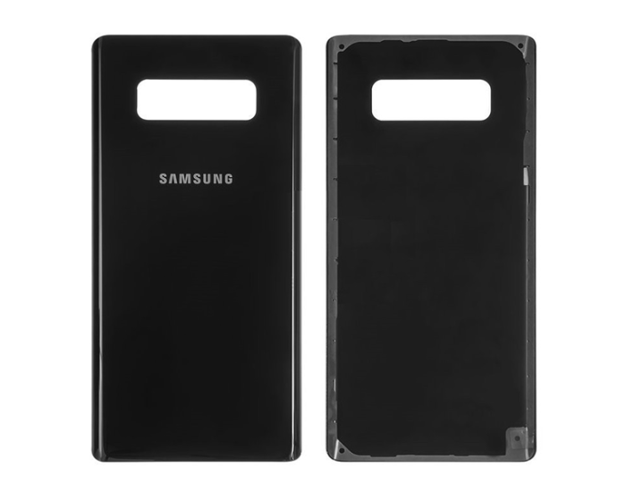 Задняя панель корпуса для Samsung N950F Galaxy Note 8, Черная Midnigth Black