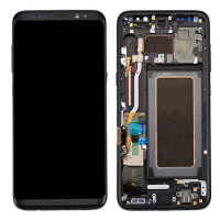 Дисплей з сенсорним екраном (модуль) Samsung G965 Galaxy S9 Plus, чорний, переклеювання