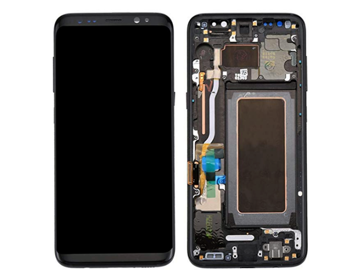 Дисплей з сенсорним екраном (модуль) Samsung G965 Galaxy S9 Plus, чорний, переклеювання