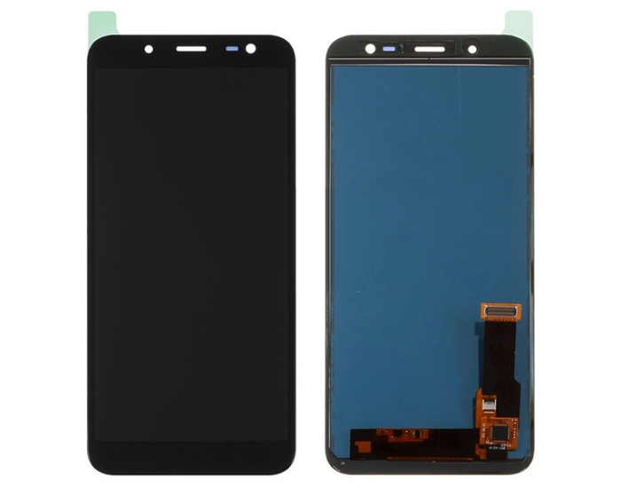 Дисплей з сенсорним екраном (модуль) Samsung J600 Galaxy J6 (2018) чорний, переклеювання