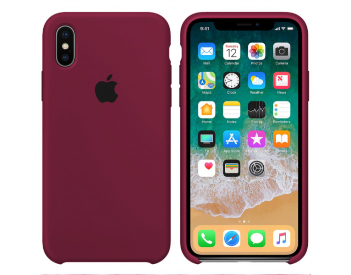 Чехол-силикон оригинал Soft Matte iPhone 7 Plus /8 Plus, Marsala