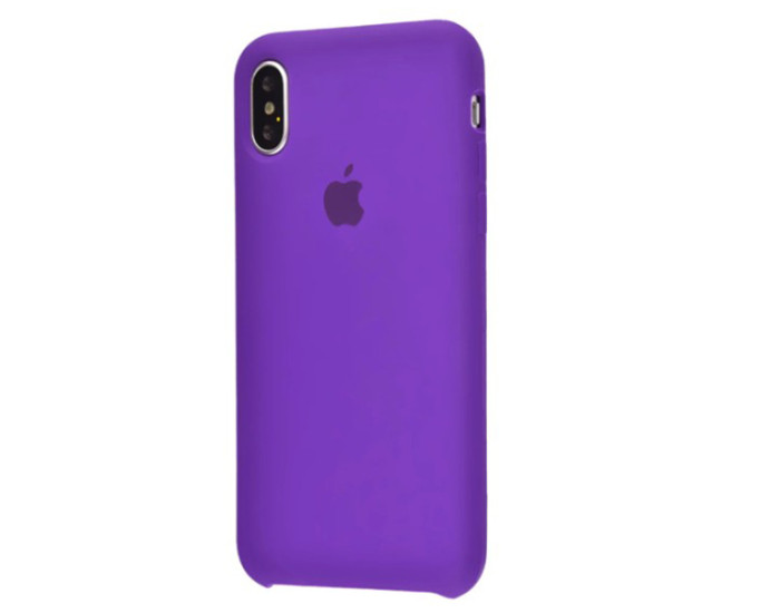 Чехол-силикон оригинал Soft Matte iPhone XS Max, Eggplant