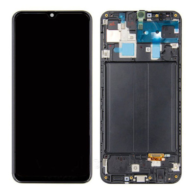 Дисплей з сенсорним екраном (модуль) Samsung A305 A30 2019, чорний з рамкою, оригінал