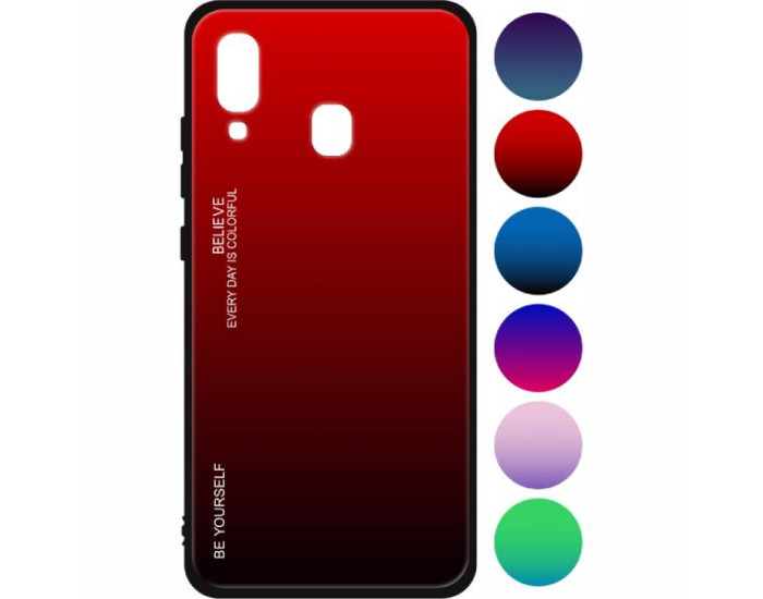 Чехол-силикон Glass Print Case Samsung A405 A40