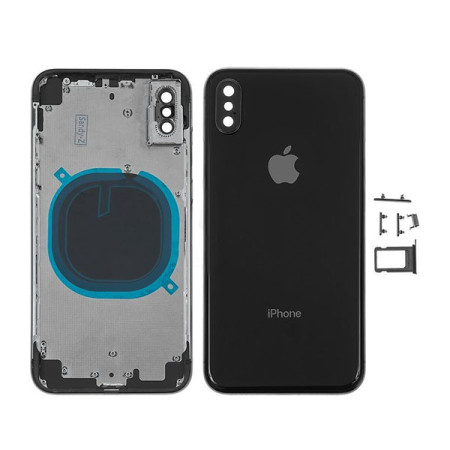 Корпус для iPhone X, с держателем SIM карты, с боковыми кнопками,  белый