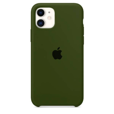 Чехол-силикон Gingle Clear Case iPhone 11 Olive/Orange