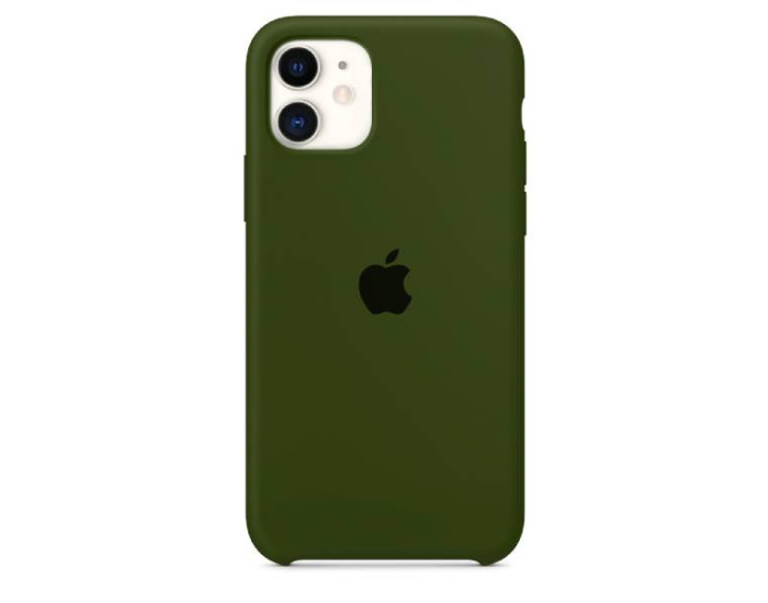 Чехол-силикон Gingle Clear Case iPhone 11 Olive/Orange