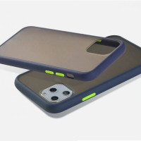 Чехол-силикон Gingle Clear Case iPhone 11 Pro Max Blue/Yellow