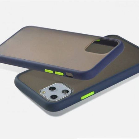 Чехол-силикон Gingle Clear Case iPhone 11 Pro Max Blue/Yellow