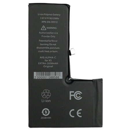 Аккумулятор ALPHA-C Extra iPhone XS, 2658 mAh