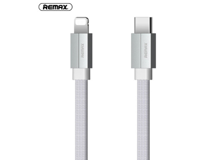 Кабель USB Remax RE-094c Type-C to Lightning (1m) White