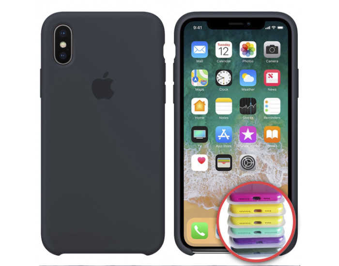 Чехол-силикон оригинал Full Cover Soft Matte iPhone 7 / 8 Pebble