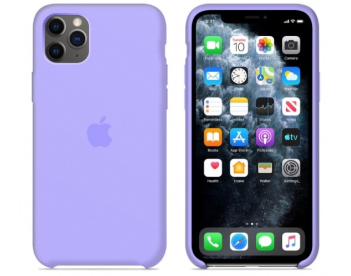 Чехол-силикон оригинал Soft Matte iPhone 11 Pro, Lilac cream