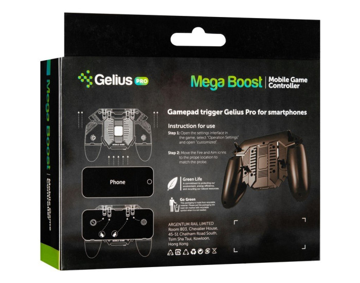 Геймпад для телефона Gelius Pro Boost GP-GT003 Black