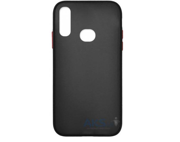 Чехол-силикон Gingle Matte Case Samsung A107 A10s Black/Red