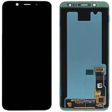 Дисплей з сенсорним екраном (модуль) Samsung A600 A6 2018, чорний, OLED