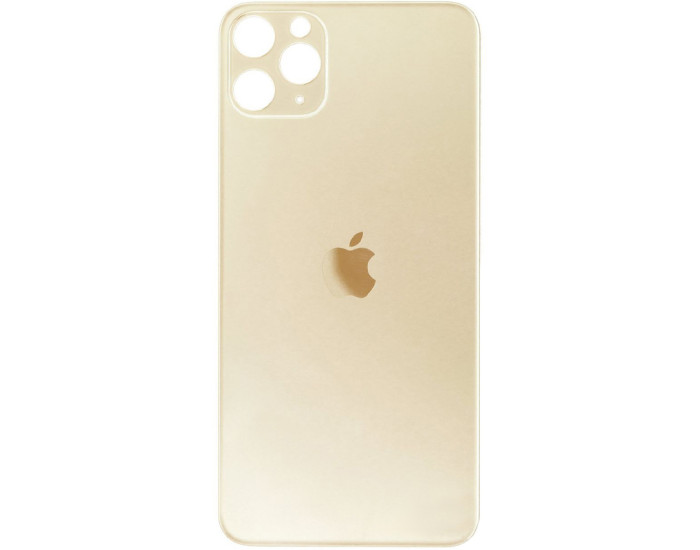 Задняя панель корпуса для iPhone 11 Pro Max, Gold (Small Hole)