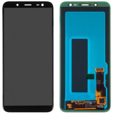 Дисплей з сенсорним екраном (модуль) Samsung J600 Galaxy J6 (2018), чорний, Insell