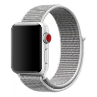Ремешок для Apple Watch 38/40 mm Nylon Sport Loop (Белый / White)