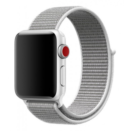 Ремешок для Apple Watch 38/40 mm Nylon Sport Loop (Белый / White)
