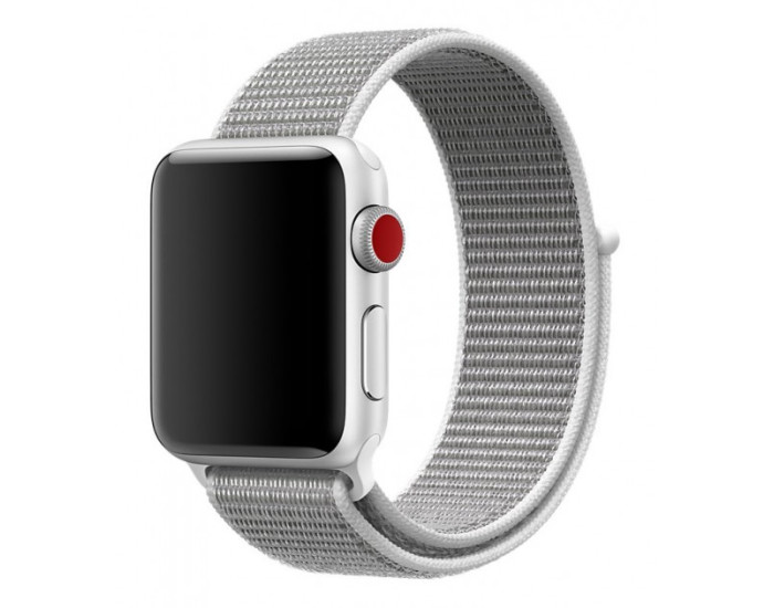 Ремешок для Apple Watch 38/40 mm Nylon Sport Loop (Белый / White)