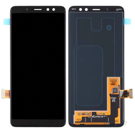 Дисплей с сенсорным экраном (модуль) Samsung A530 A8 2018, черный, OLED