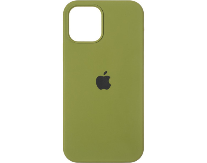 Чехол-силикон оригинал Full Soft Matte iPhone 12 /12 Pro, Pine green