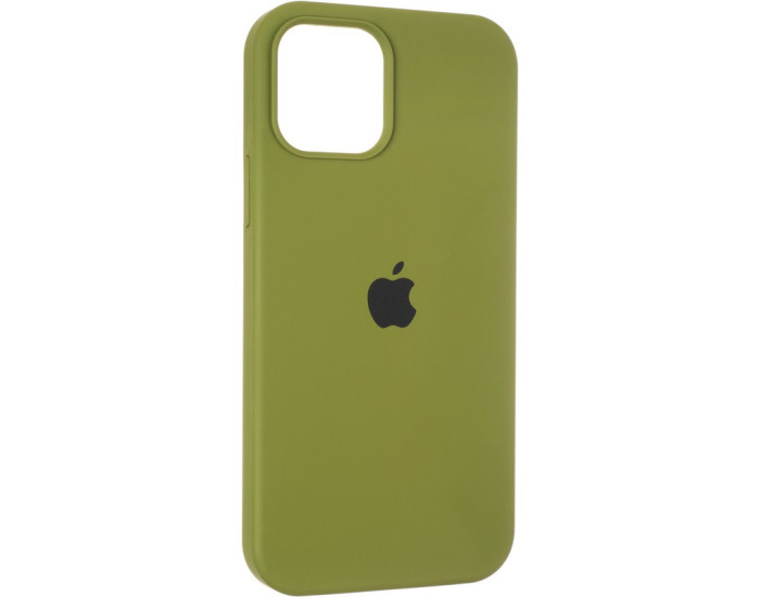 Чехол-силикон оригинал Full Soft Matte iPhone 12 /12 Pro, Pine green