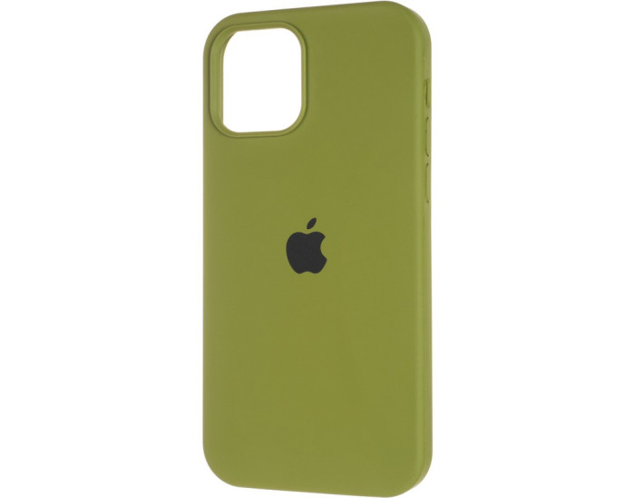 Чехол-силикон оригинал Full Soft Matte iPhone 12 /12 Pro, Pine green