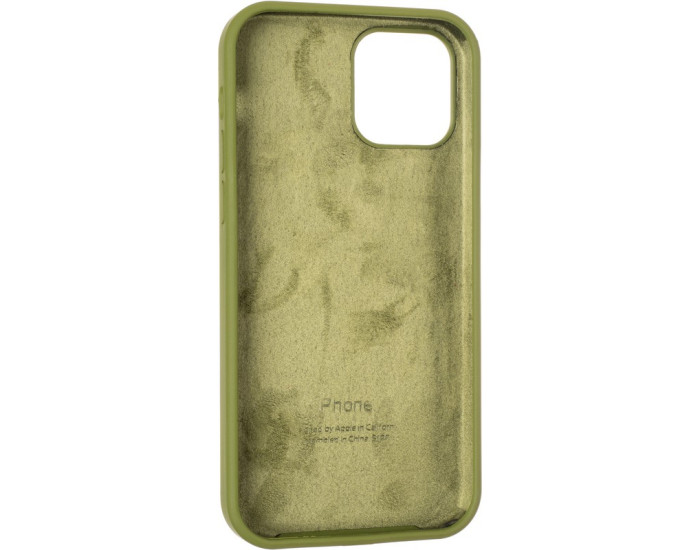 Чехол-силикон оригинал Full Soft Matte iPhone 12 /12 Pro, Pine green