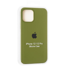 Чехол-силикон оригинал Full Soft Matte iPhone 12 /12 Pro, Pine green