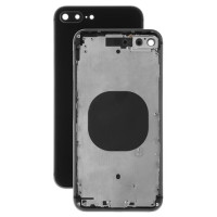 Корпус для iPhone 8 Plus с держателем SIM карты, с боковыми кнопками, черный