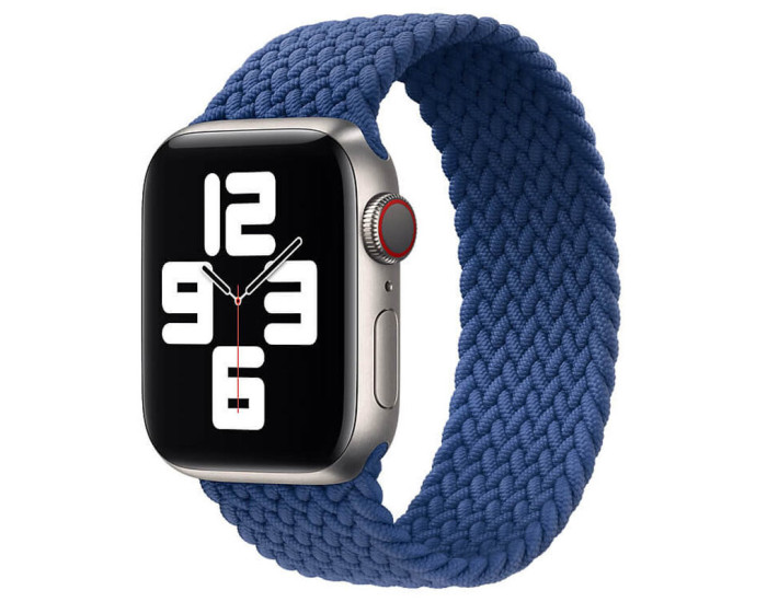 Ремешок для Apple Watch Braided Solo Loop Band Series 38/40 mm (L Size) (Синий / Dark Blue)
