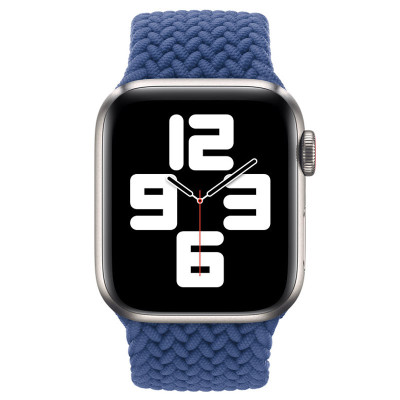 Ремешок для Apple Watch Braided Solo Loop Band Series 38/40 mm (S Size) (Синий / Dark Blue)
