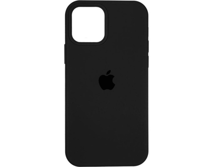 Чехол-силикон оригинал Full Soft Matte Case with MagSafe iPhone 12/12 Pro Black