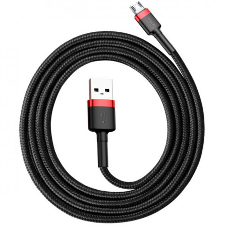 Кабель USB Baseus Cafule MicroUSB (CAMKLF-B91) Black/Red 1m