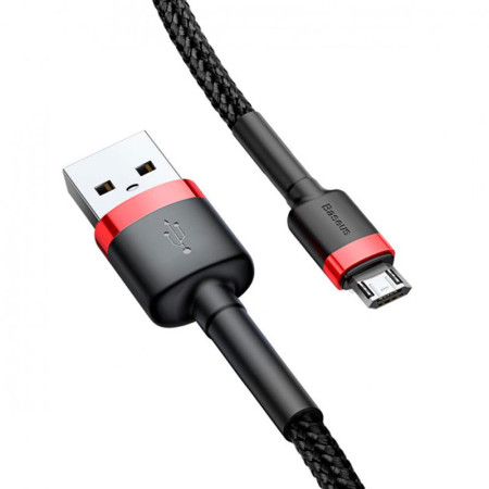 Кабель USB Baseus Cafule MicroUSB (CAMKLF-B91) Black/Red 1m