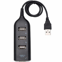 Переходник USB HUB XD4 (4 USB2.0) Black
