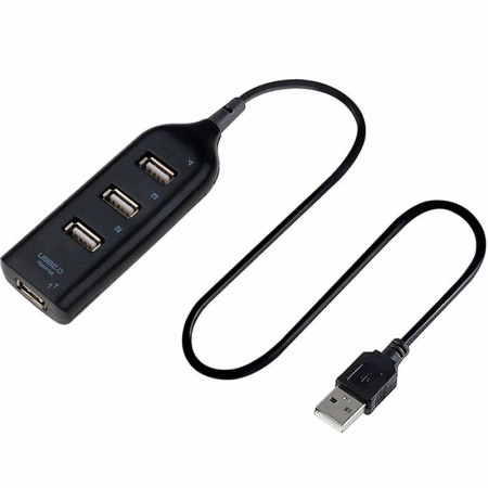 Переходник USB HUB XD4 (4 USB2.0) Black