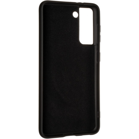 Чехол-силикон оригинал Soft Matte Samsung G991 S21 Черный