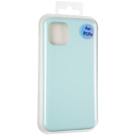 Чехол-силикон оригинал Full Soft Matte iPhone 11 Pro Ice Sea Blue (Without Logo)