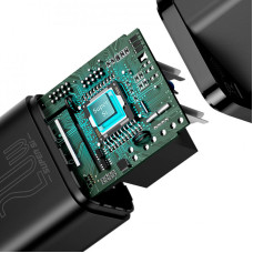 Мережеве зарядний пристрій Baseus 1Type-C Super Si 20W (CCSUP-B01) Black