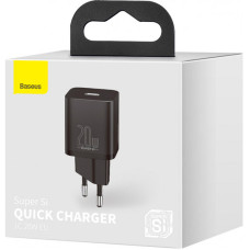 Мережеве зарядний пристрій Baseus 1Type-C Super Si 20W (CCSUP-B01) Black
